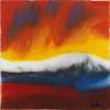 Sunrise - Resin On Canvas Mixed Media - By Daniel Nolan, Abstract Mixed Media Artist