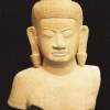Khmer Buddha Wall Sculpture Bust - Ceramic Sculptures - By Mark Obryan, Stylized Realism Sculpture Artist